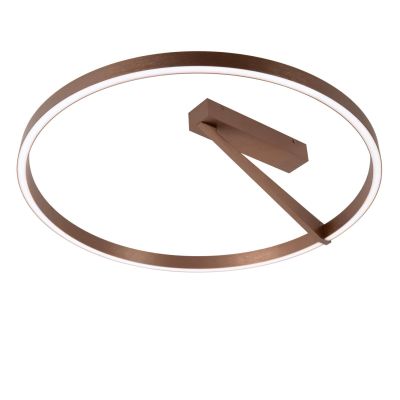 Lucide APPLAUSE - Flush ceiling light - Ø 60 cm - LED Dim. - CCT - 1x40W 2200K/4000K - Coffee - Premium